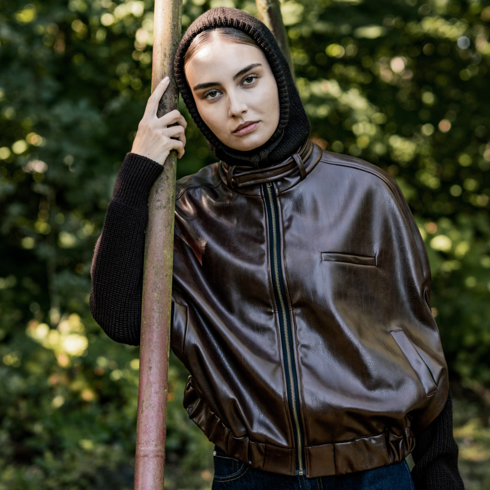 Fibre Mood - Vegan leather bruin