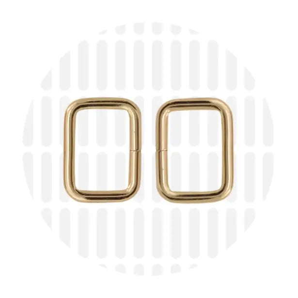 Zipper Zoo - Rechthoekige ring 20mm - 2 stuks