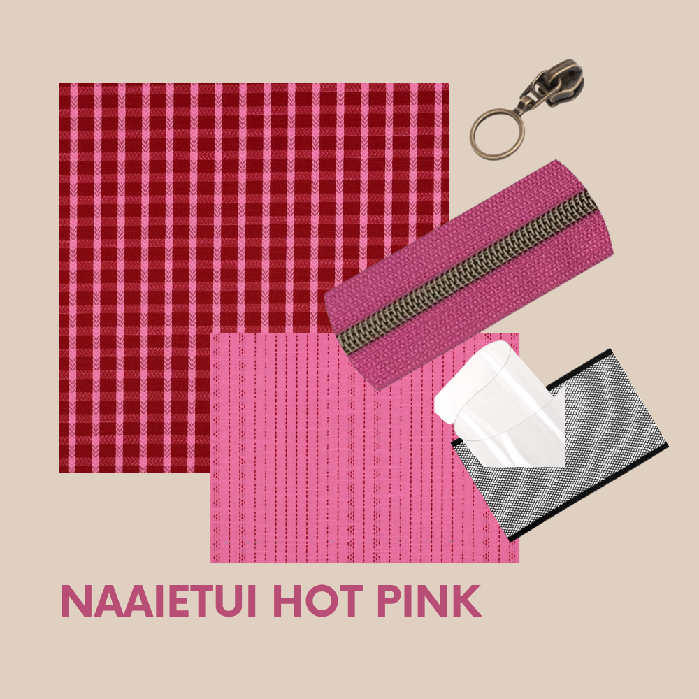 Pakket naaietui extra large hot pink - meerdere variaties