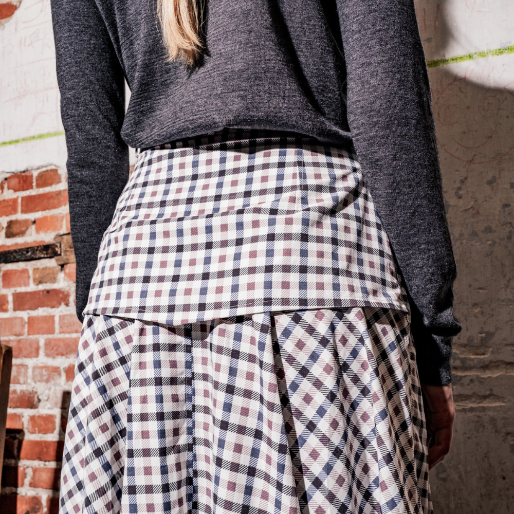 Fibre Mood - Katoen | Nylon trench checks