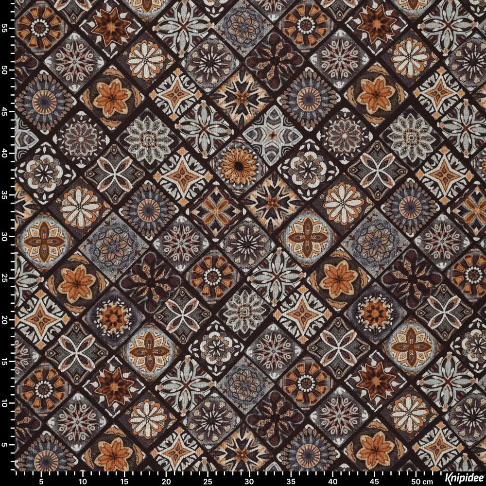 Punta di roma bloemen bruin