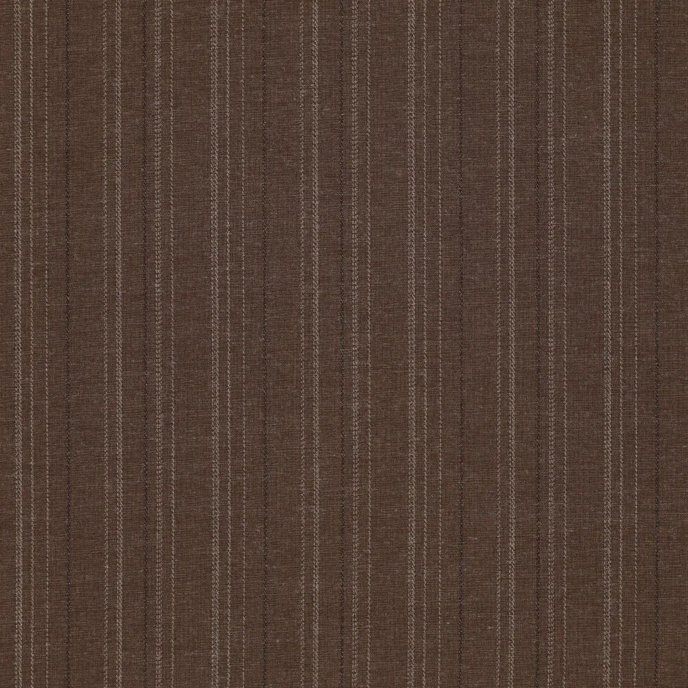 Polyester | Viscose twill strepen bruin