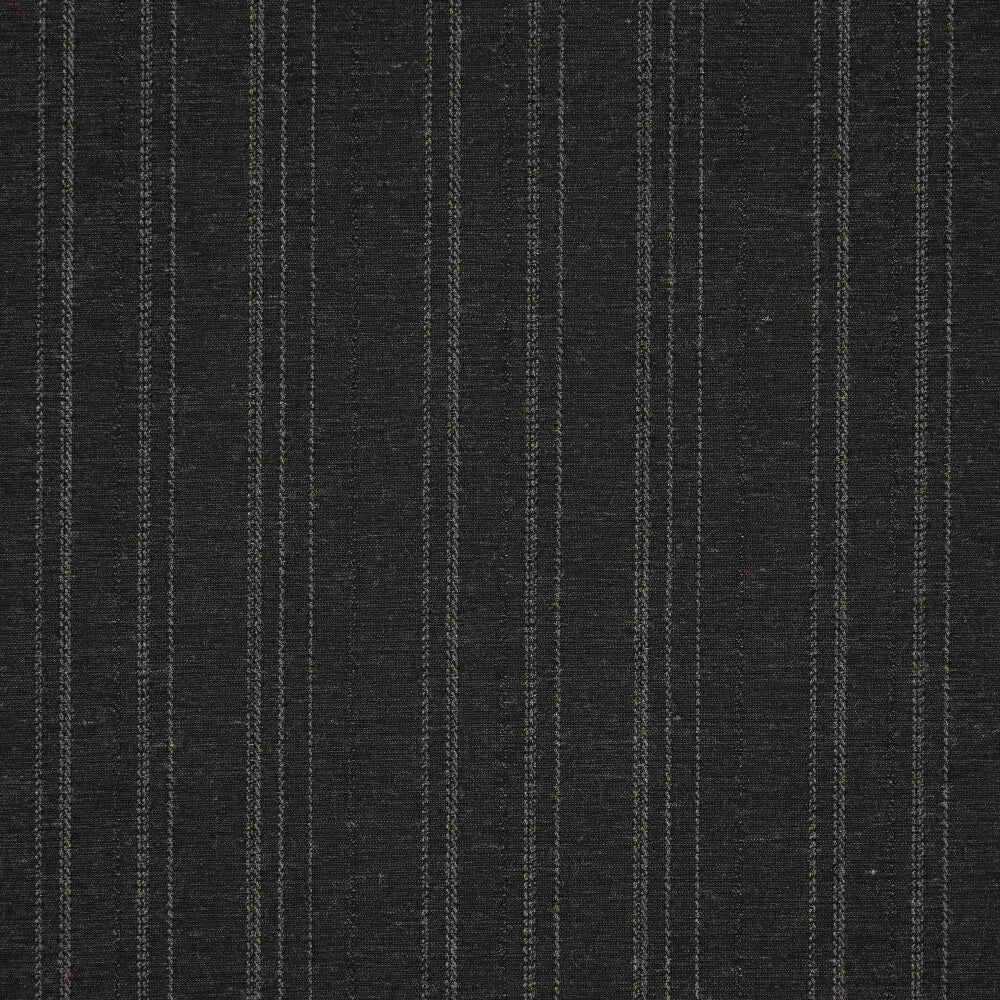 Polyester | Viscose twill strepen donkergrijs