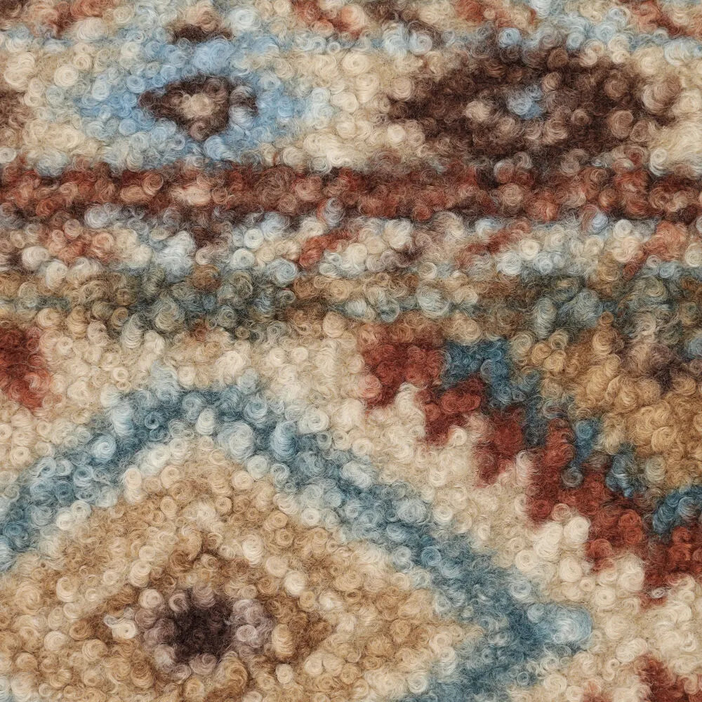 Bouclé kelim beige