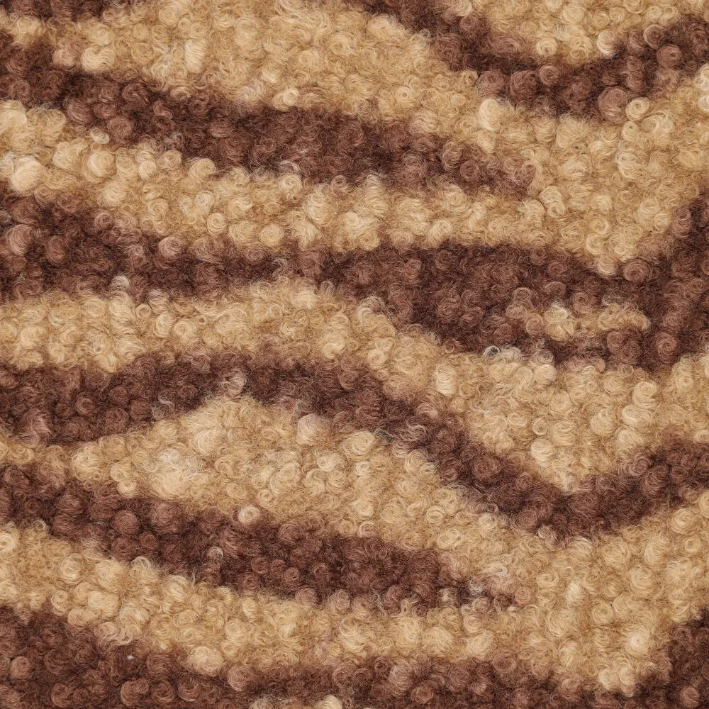 Bouclé zebra bruin