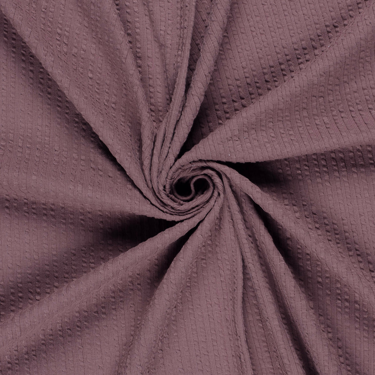 Rib jersey ruffle jacquard mauve