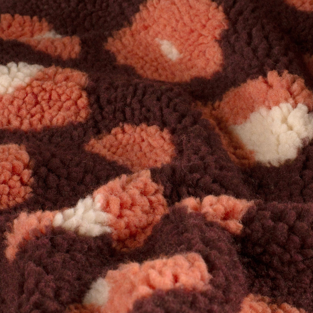Teddy luipaardprint burgundy