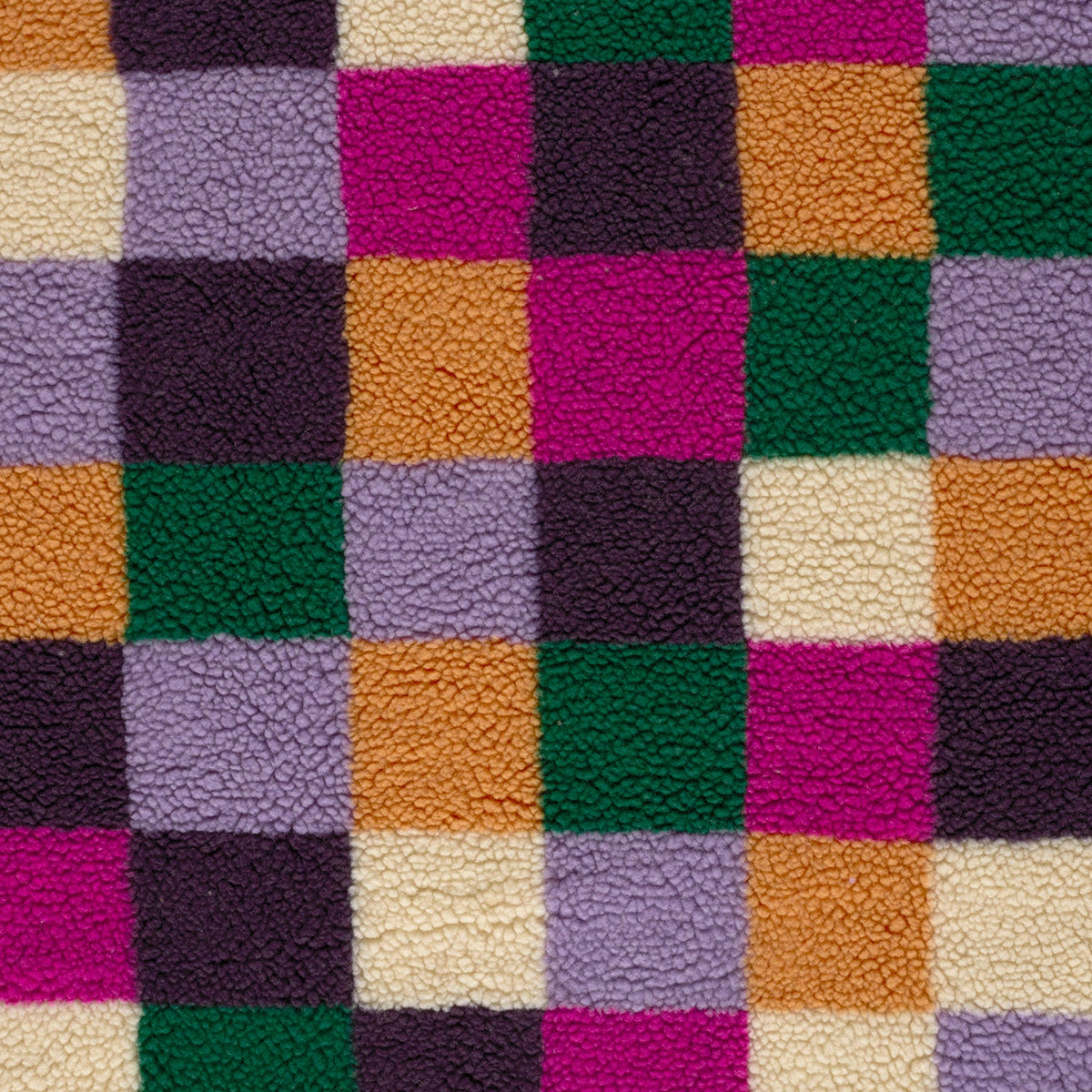 Teddy grote ruiten fuchsia/groen