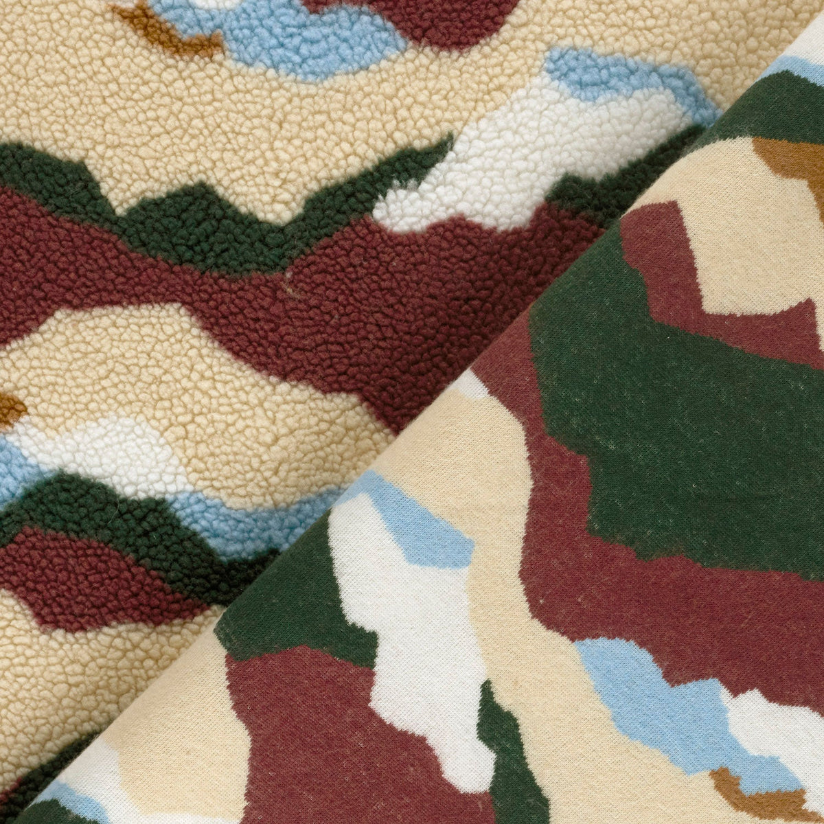 Teddy abstract groen/beige
