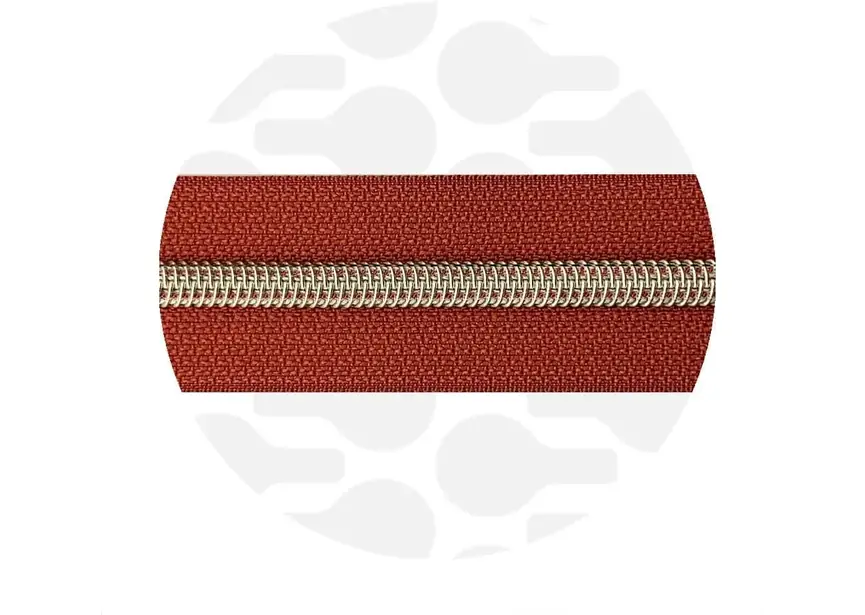 Zipper Zoo - Nylon rits tuscan red - 1 meter