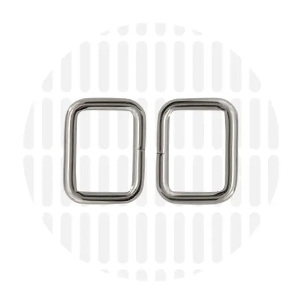 Zipper Zoo - Rechthoekige ring 20mm - 2 stuks