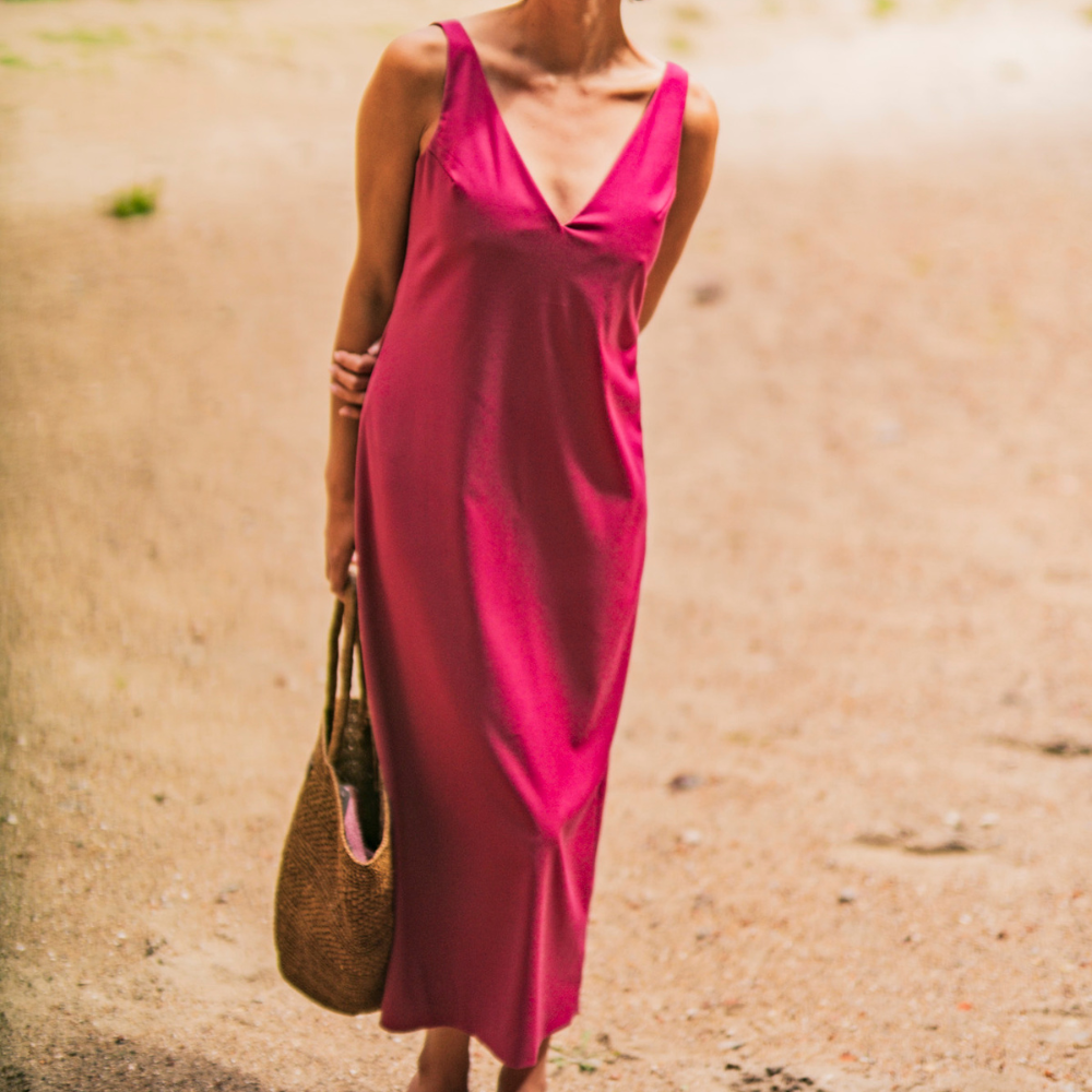 Fibre Mood - Soft stretch twill berry