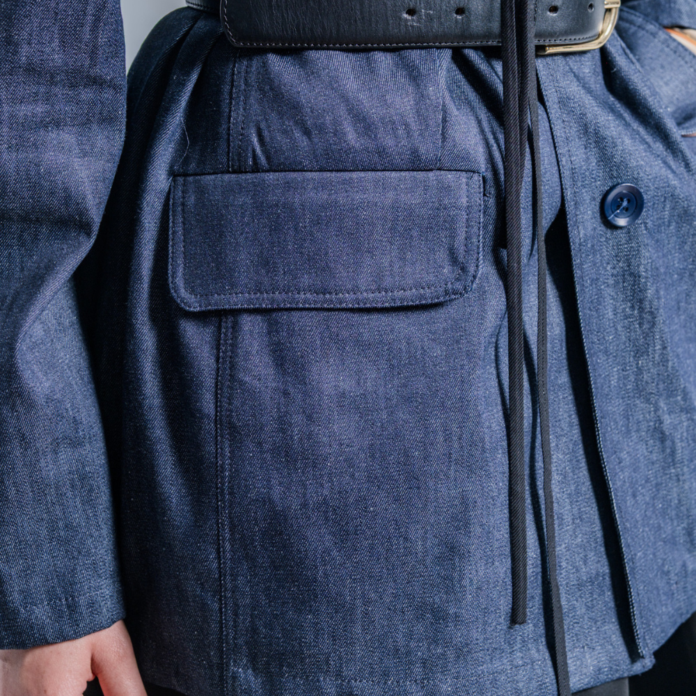 Fibre Mood - Organic katoen hennep denim donker jeansblauw