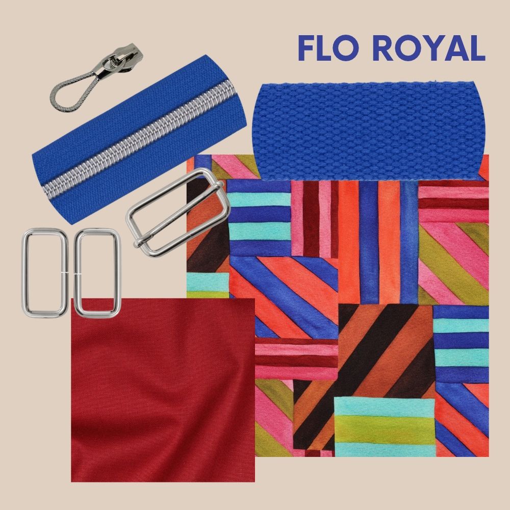 Naaipakket Flo sporttas - abstract royal