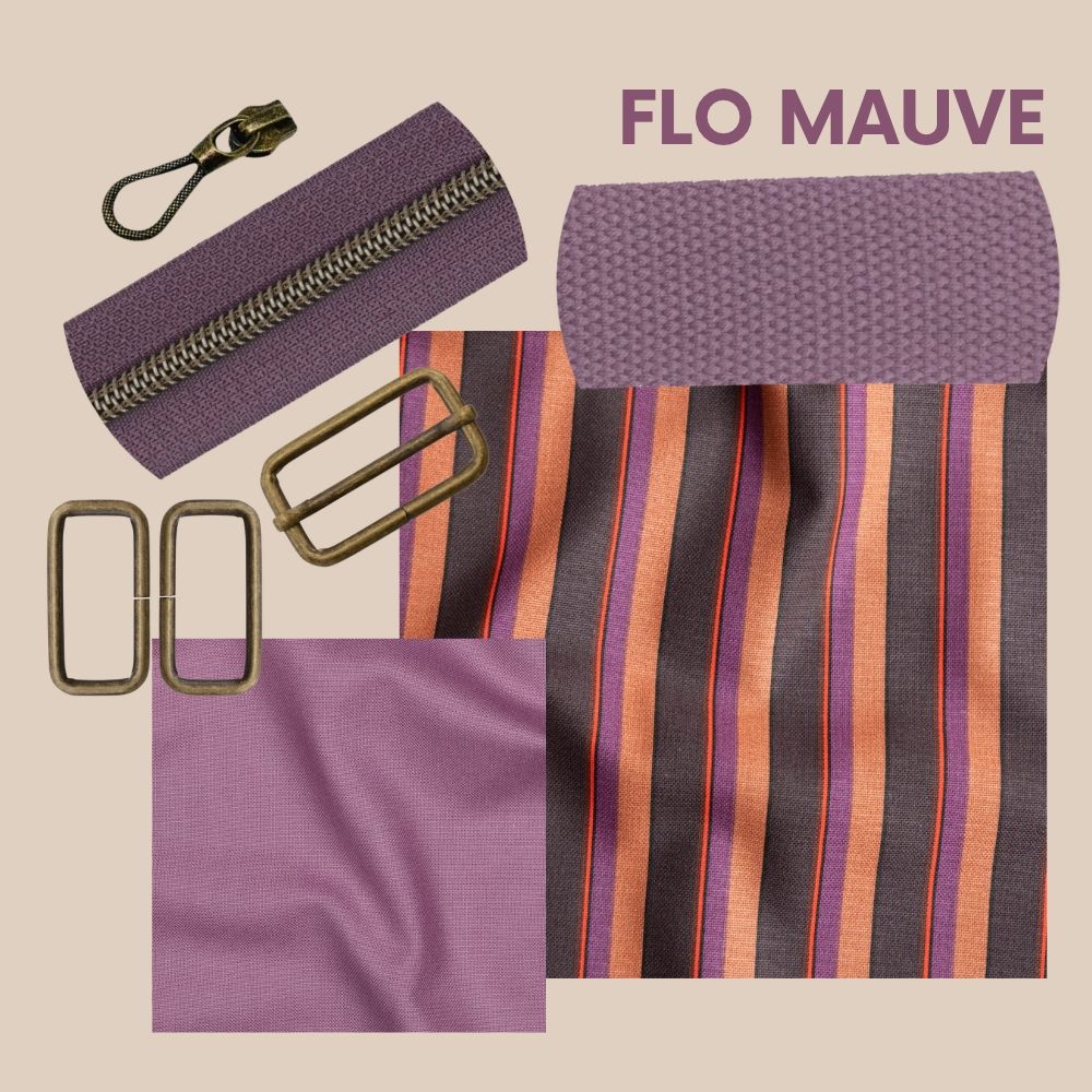 Naaipakket Flo sporttas - strepen mauve