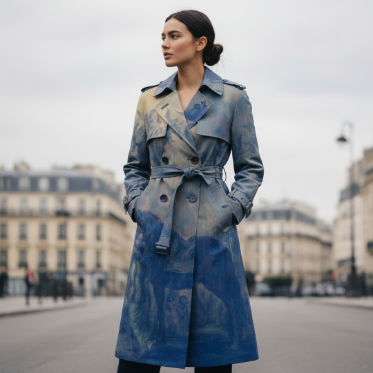 Polyester katoen trench water res.