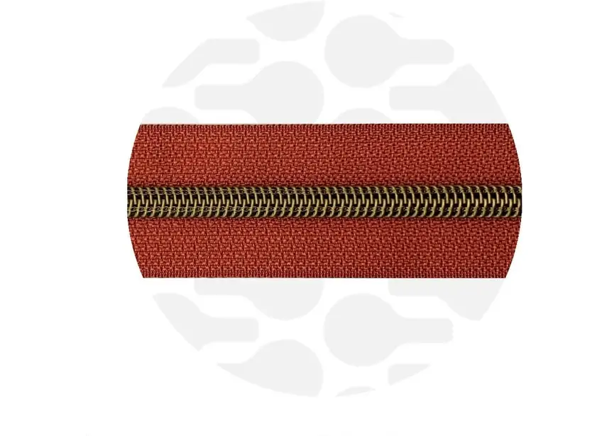 Zipper Zoo - Nylon rits tuscan red - 1 meter