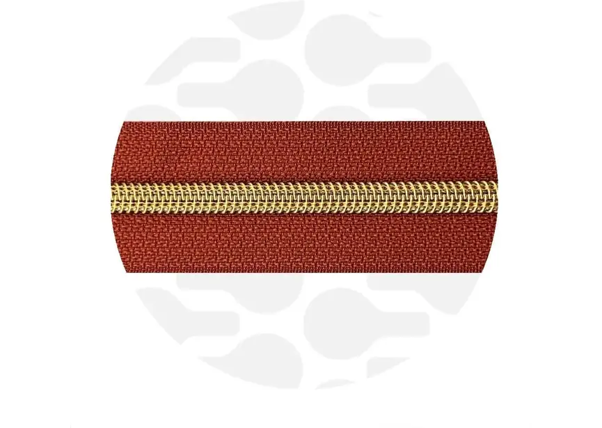 Zipper Zoo - Nylon rits tuscan red - 1 meter