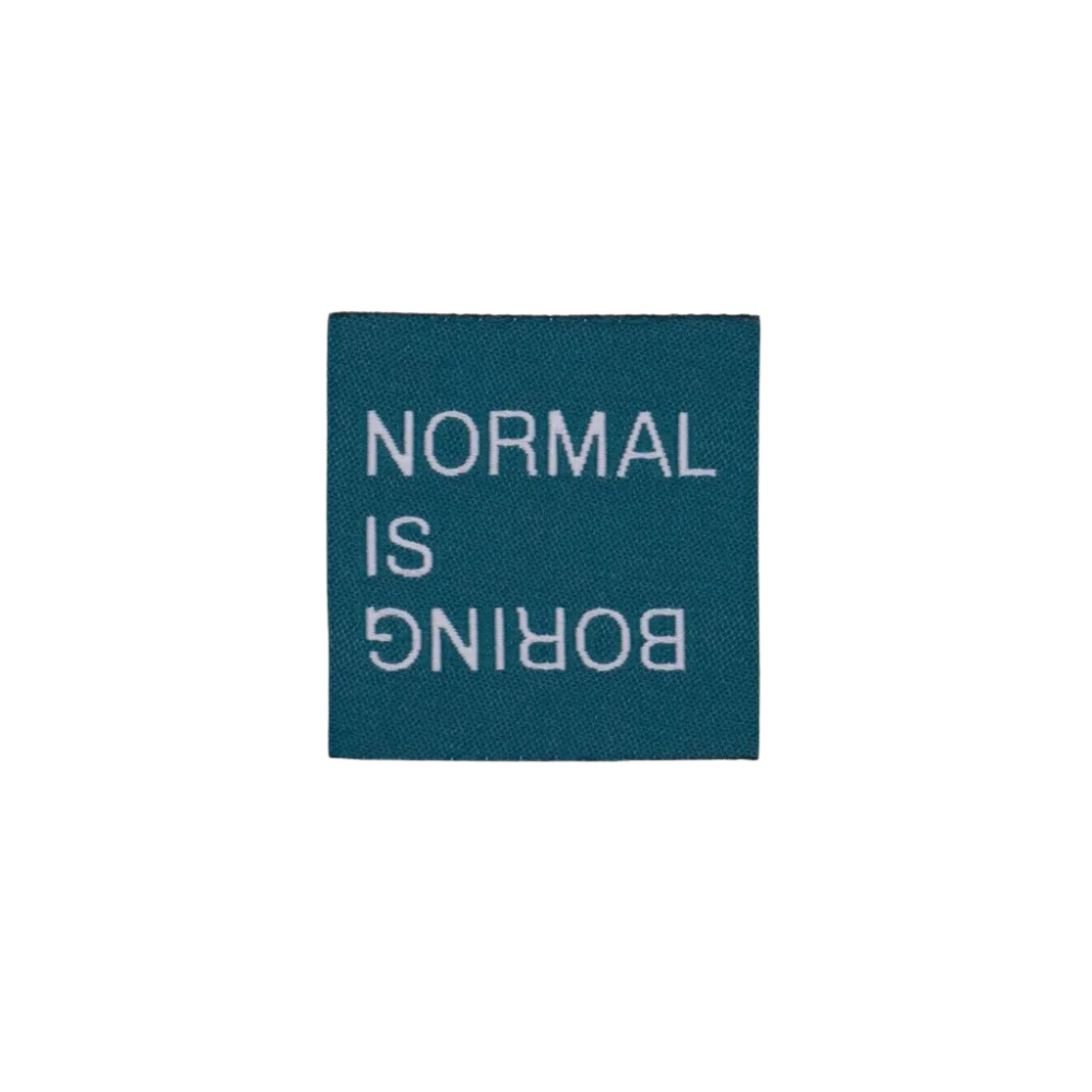 Loop&amp;Label - Normal is boring petrol - klein label