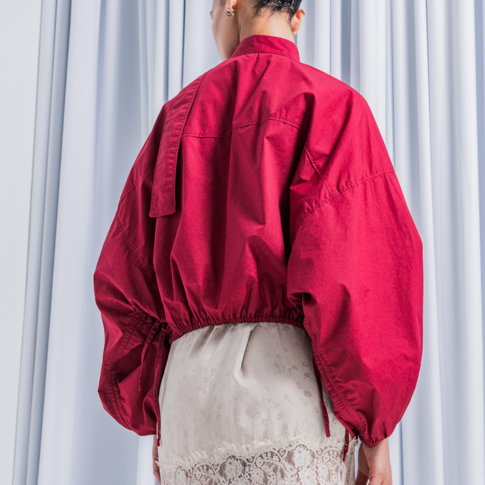 Fibre Mood - Poplin stone washed cerise