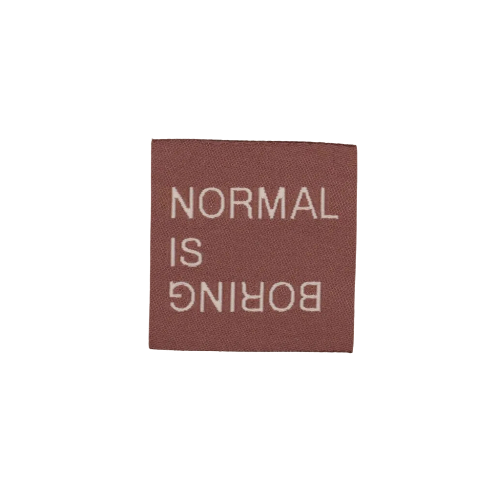 Loop&amp;Label - Normal is boring mauve - klein label