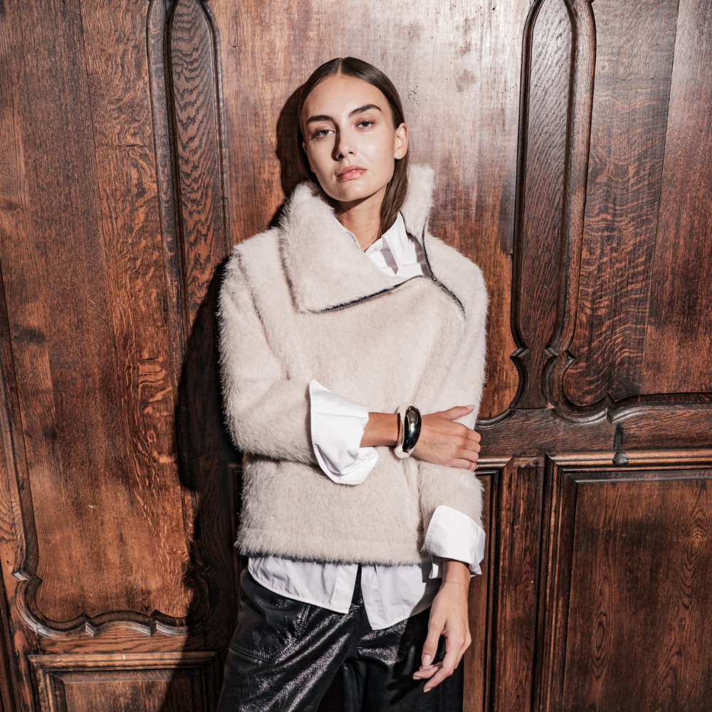 Fibre Mood - Polyester mohair ecru