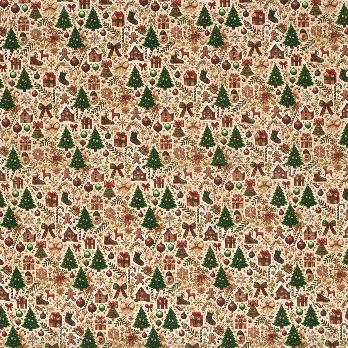 Poplin digitaal kerstmis