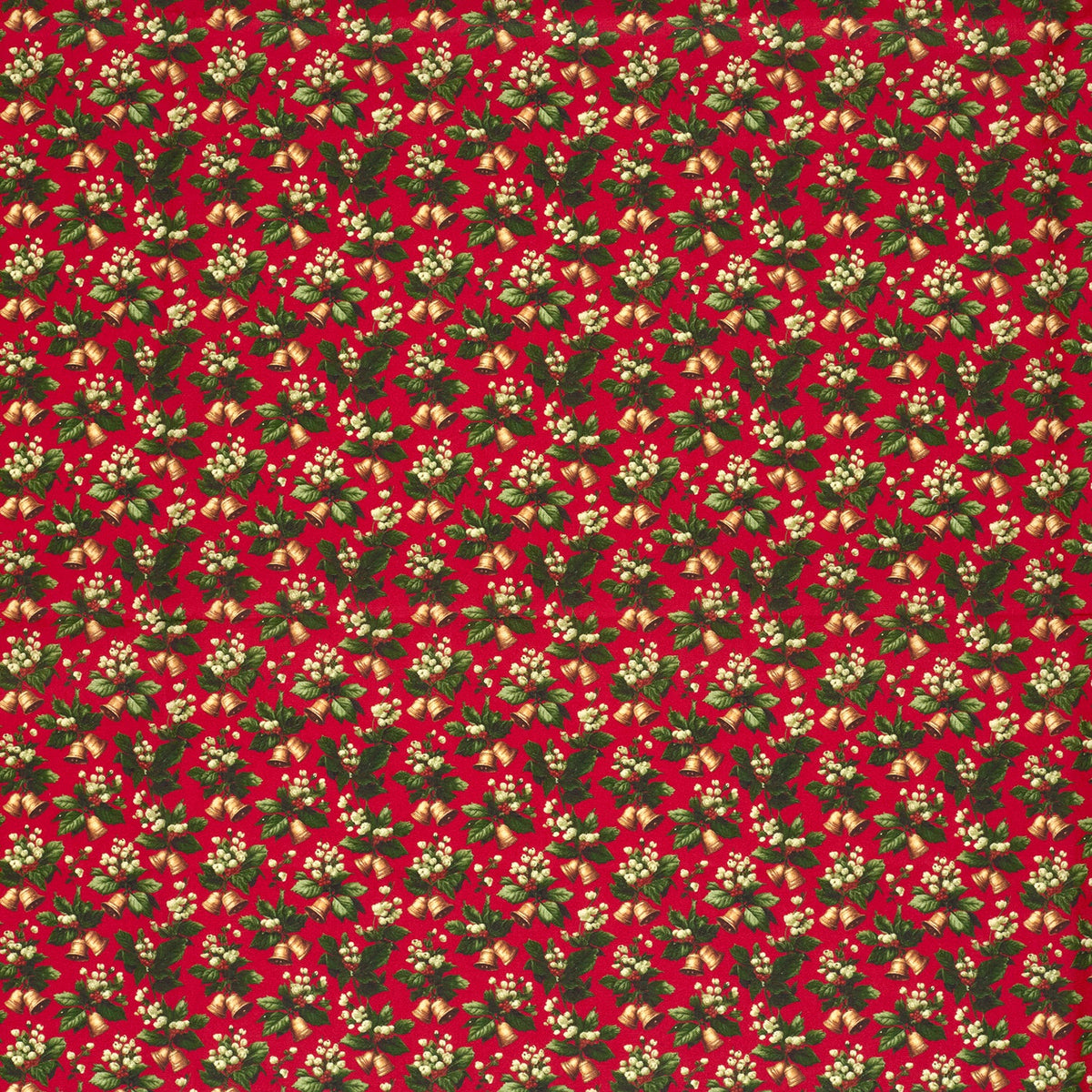 Poplin digitaal kerstmis rood