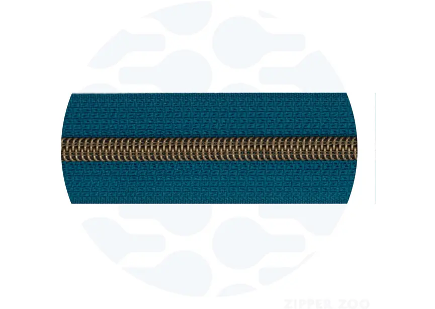 Zipper Zoo - Nylon rits ocean blue - 1 meter