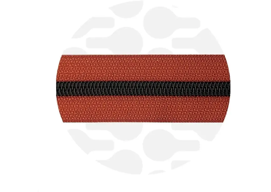 Zipper Zoo - Nylon rits tuscan red - 1 meter