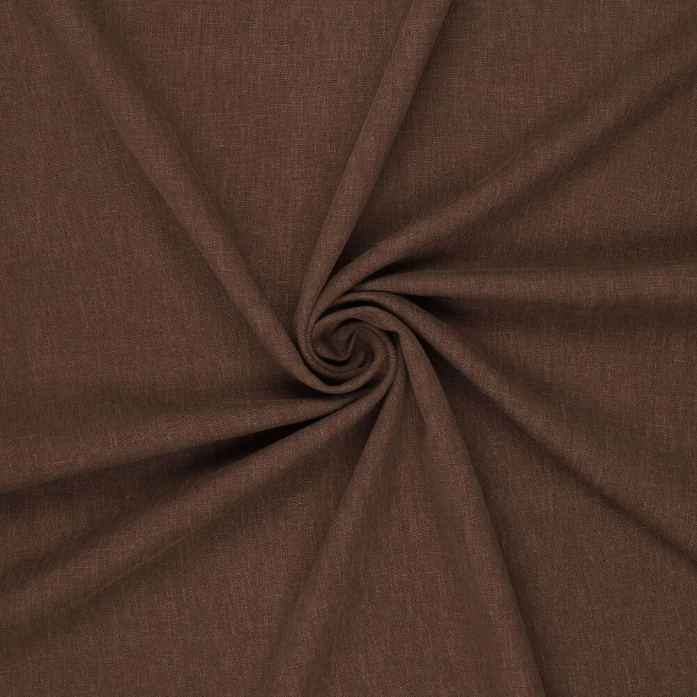 Lyocell twill donkerbruin