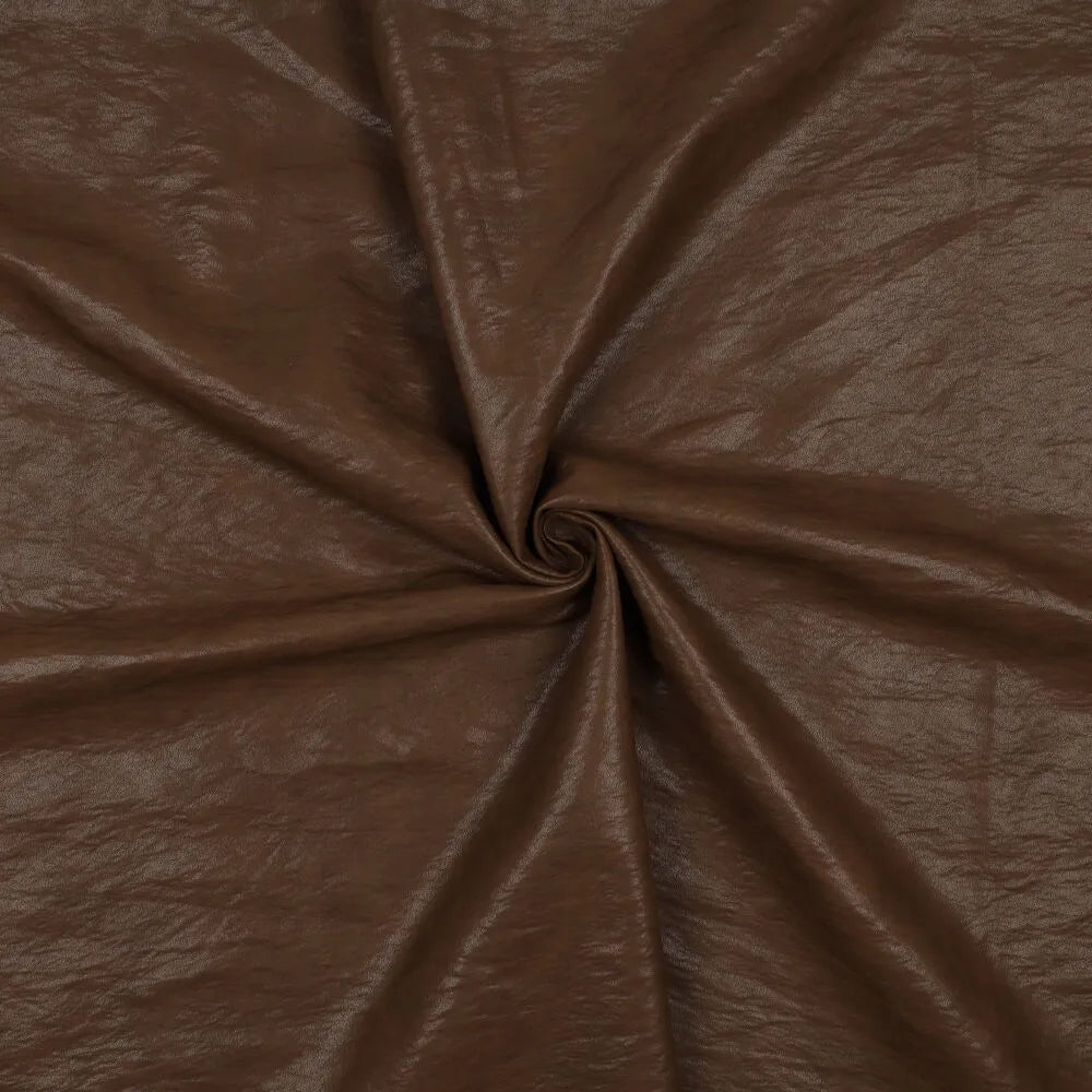 Washed vegan leather bruin