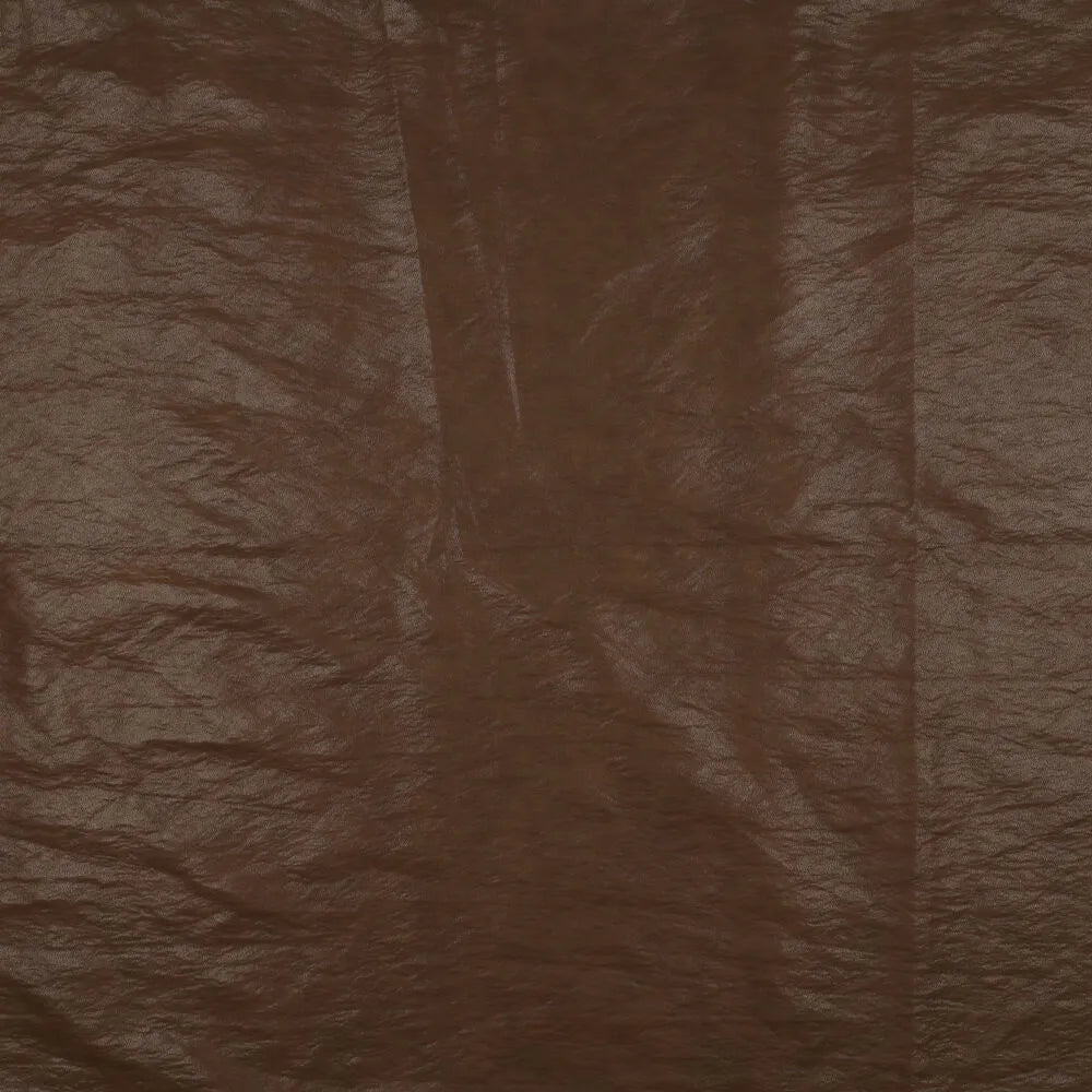 Washed vegan leather bruin