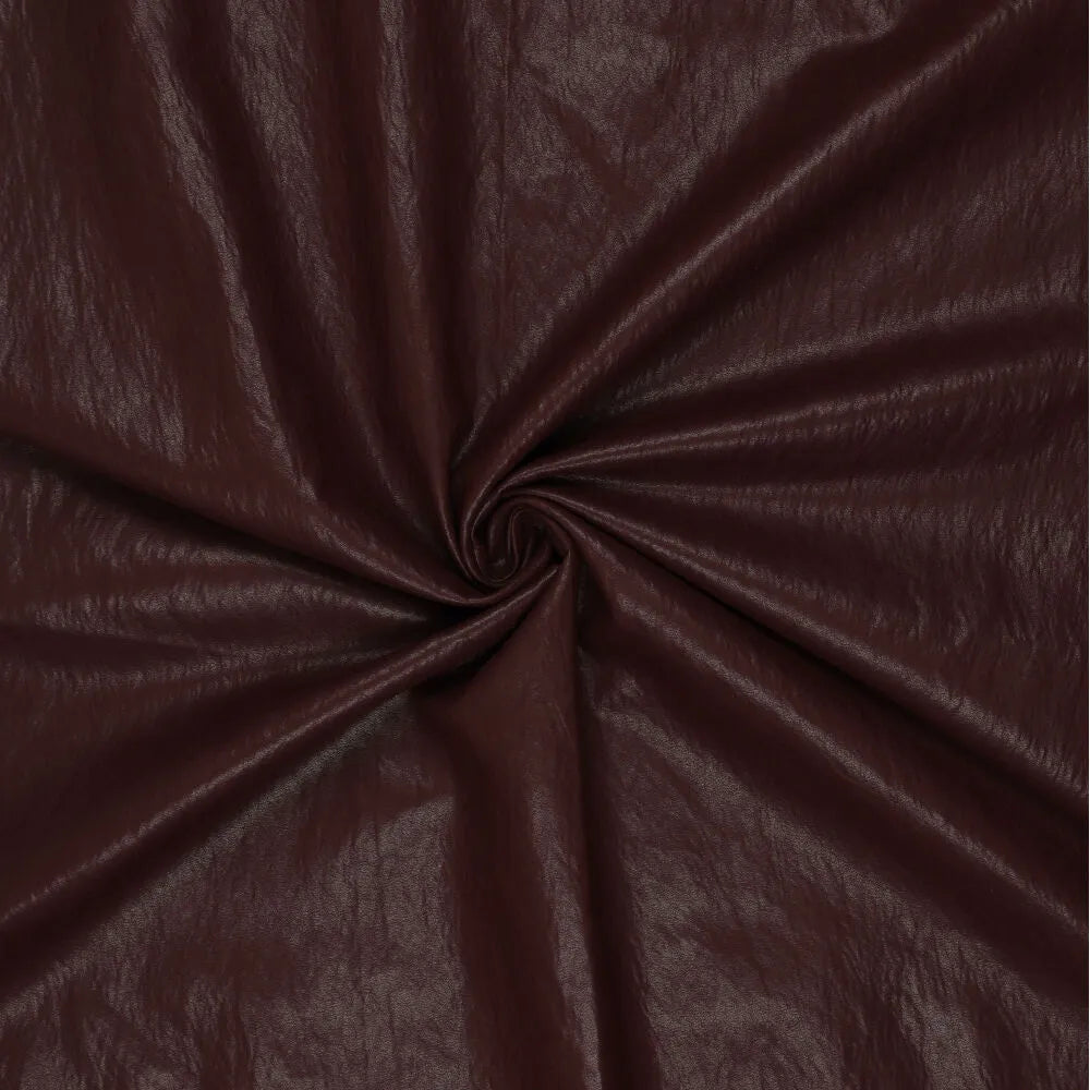 Washed vegan leather donker bordeaux