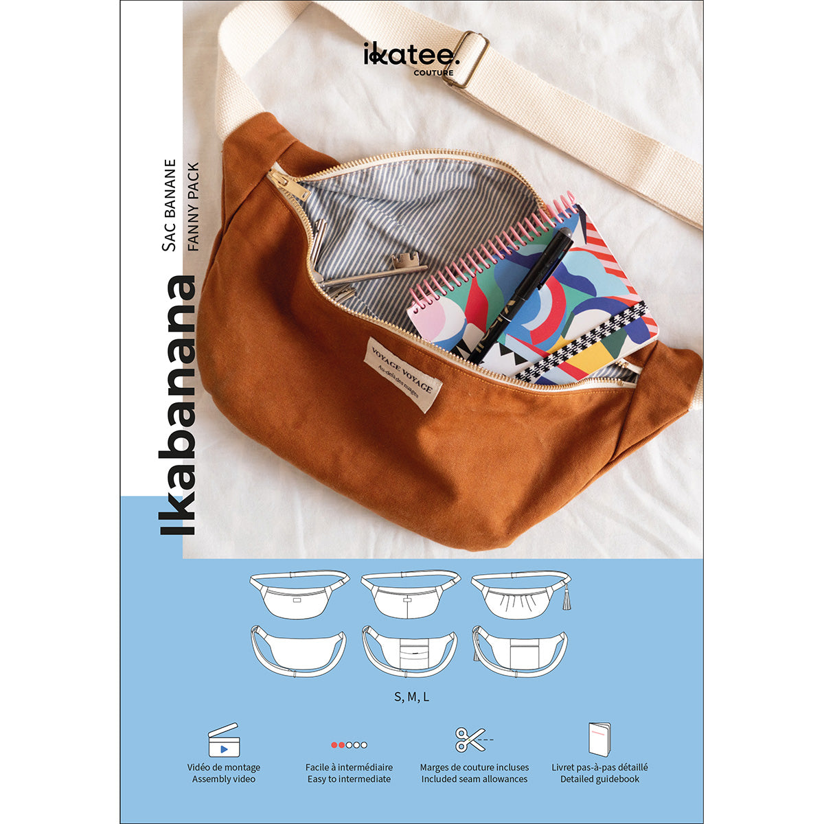 Ikatee - Ikabanana fanny pack (papieren patroon)