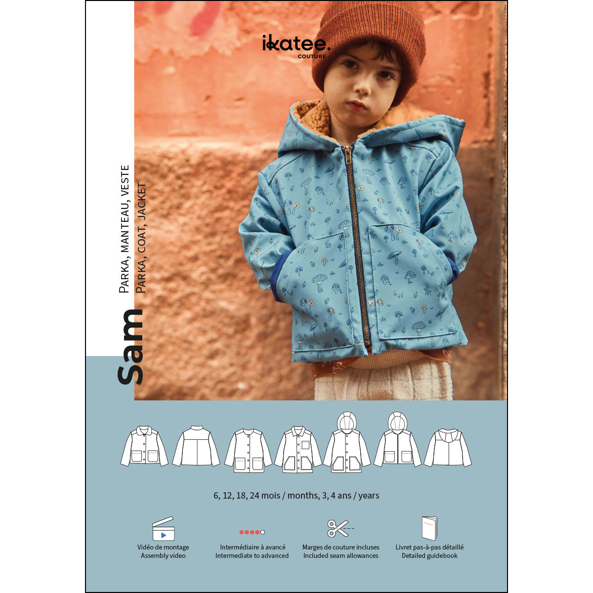 Ikatee - Sam jas baby/kids (papieren patroon)
