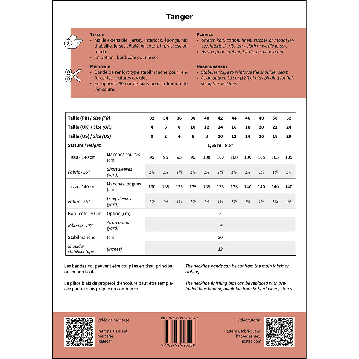 Ikatee - Tanger shirt dames (papieren patroon)