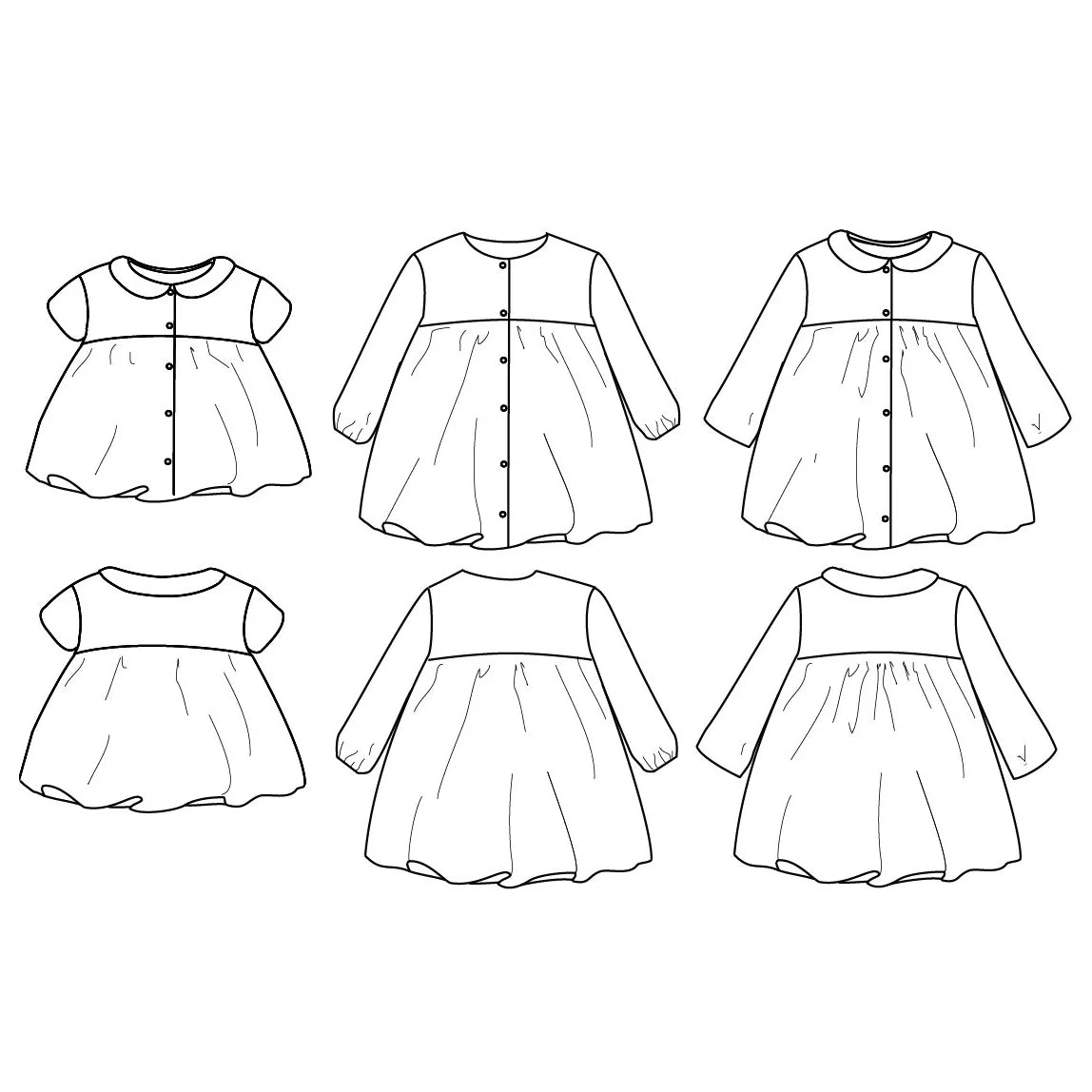 Ikatee - Stockholm kids 6m-4 jaar (papieren patroon)