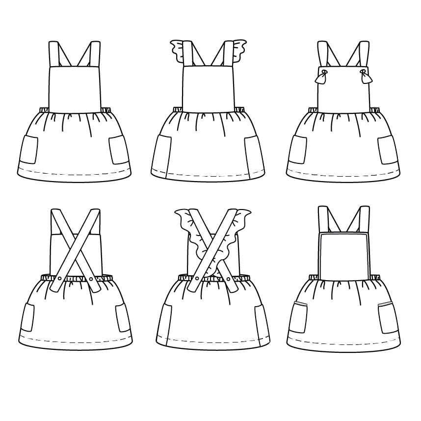 Ikatee - Milano jurk kids (papieren patroon)