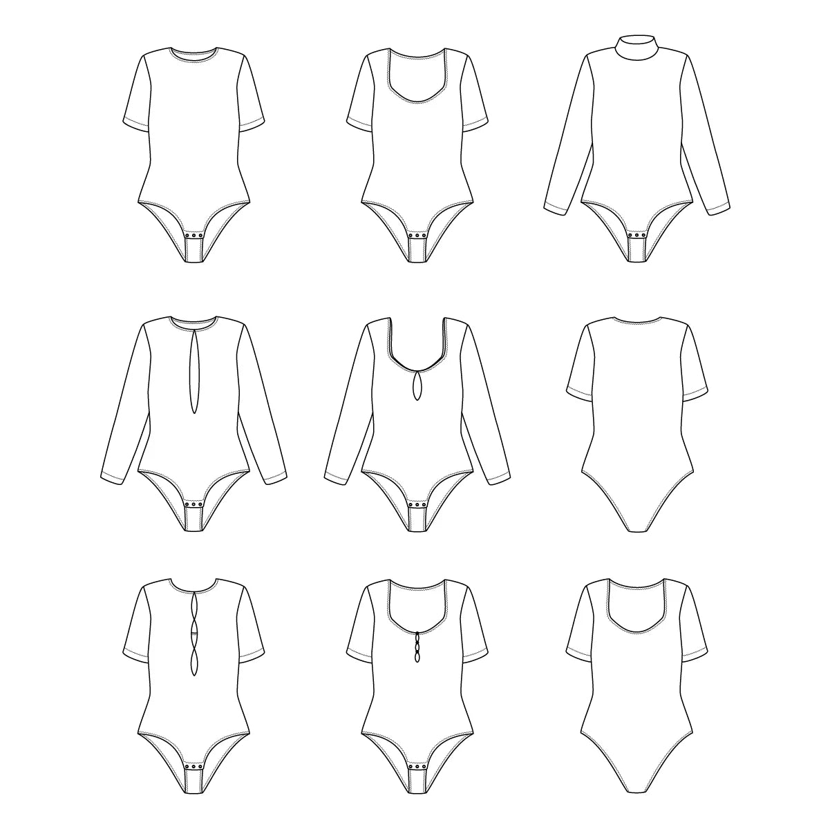 Ikatee - Paloma bodysuit dames (papieren patroon)