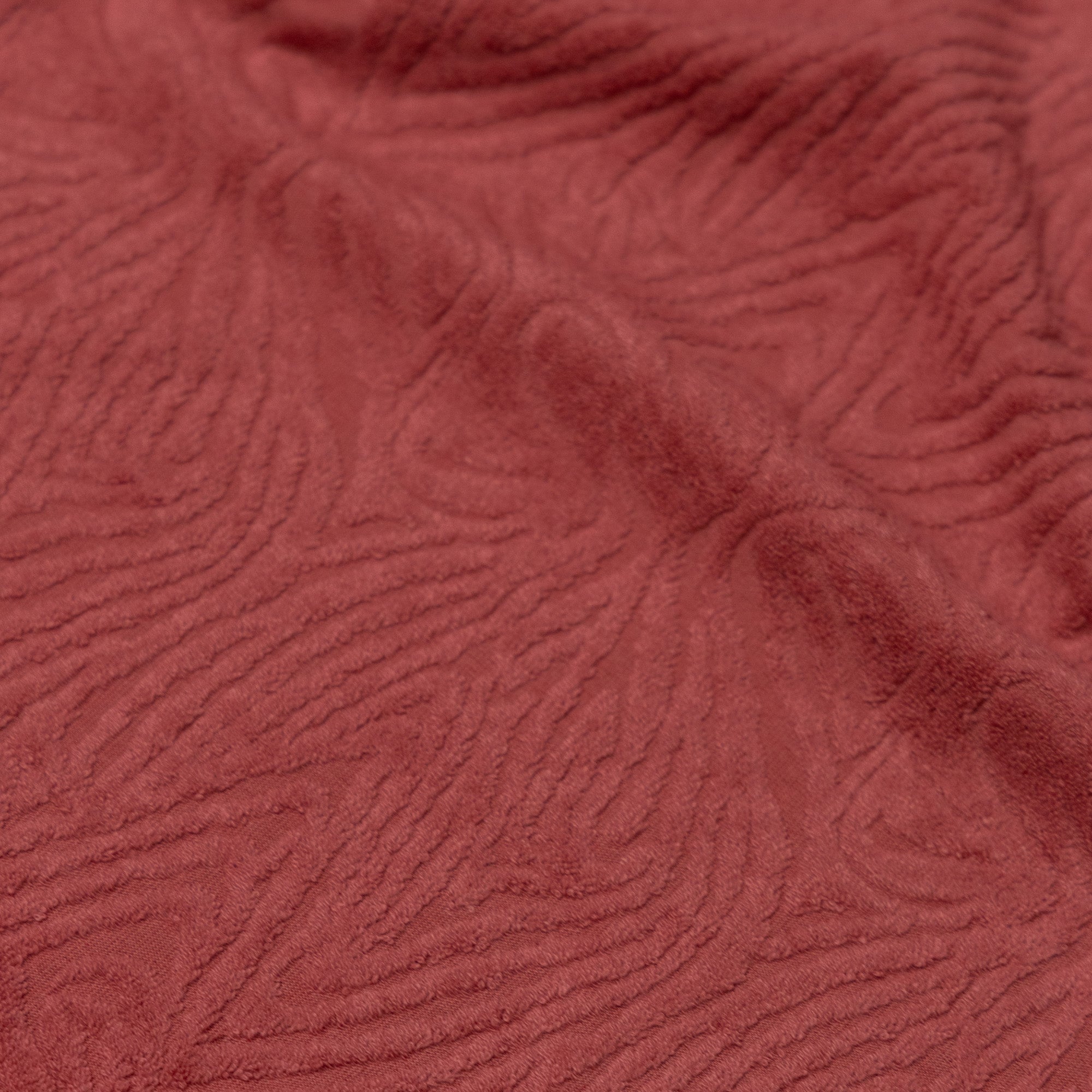 Fibre Mood - Jacquard badstof bloemen roze