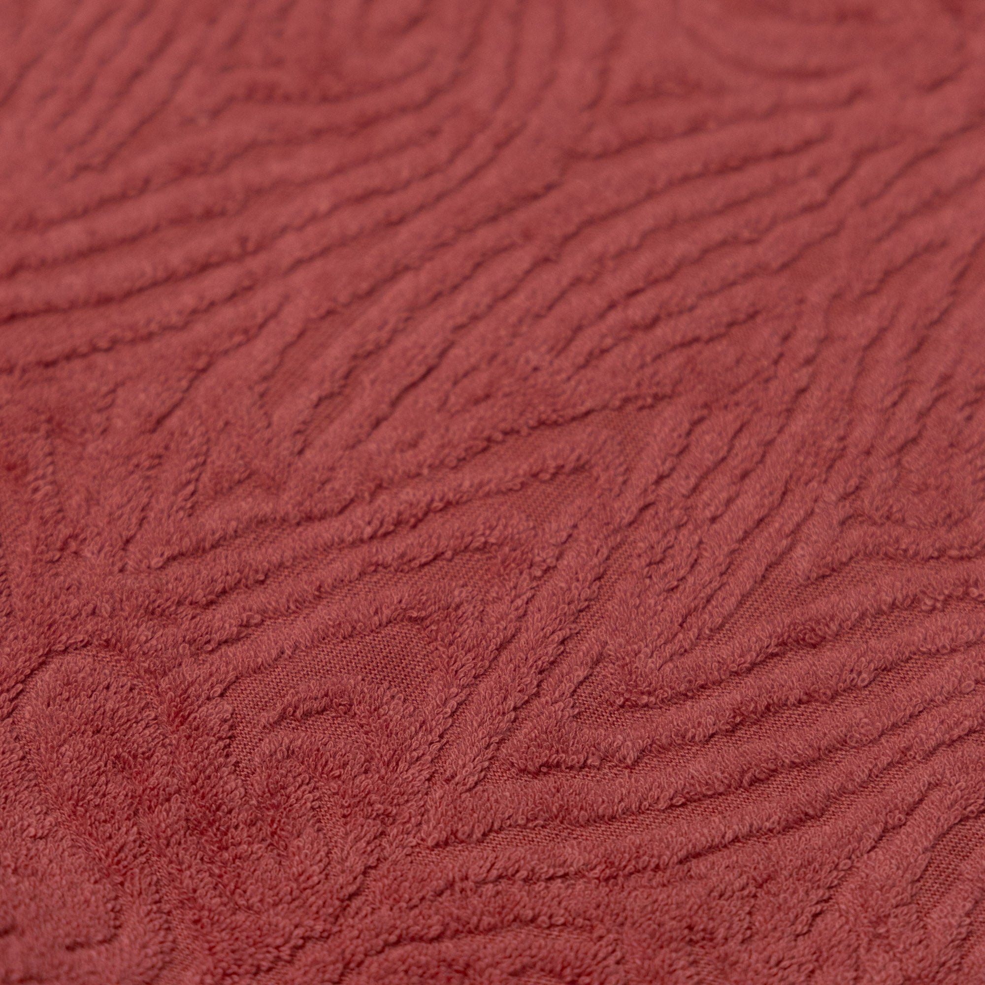 Fibre Mood - Jacquard badstof bloemen roze