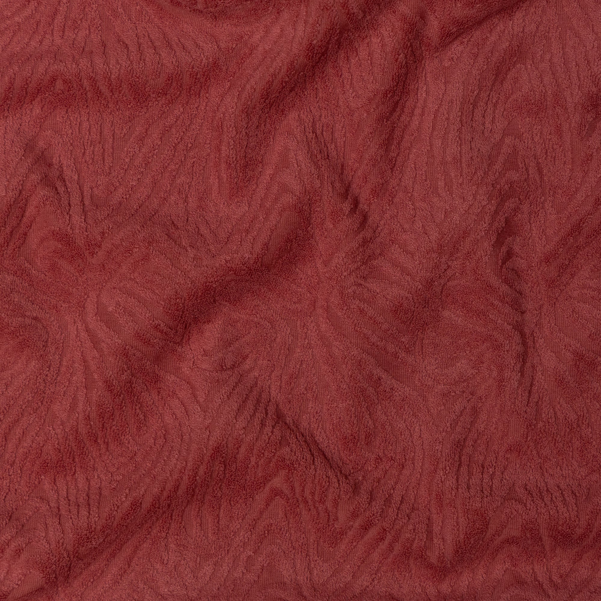 Fibre Mood - Jacquard badstof bloemen roze
