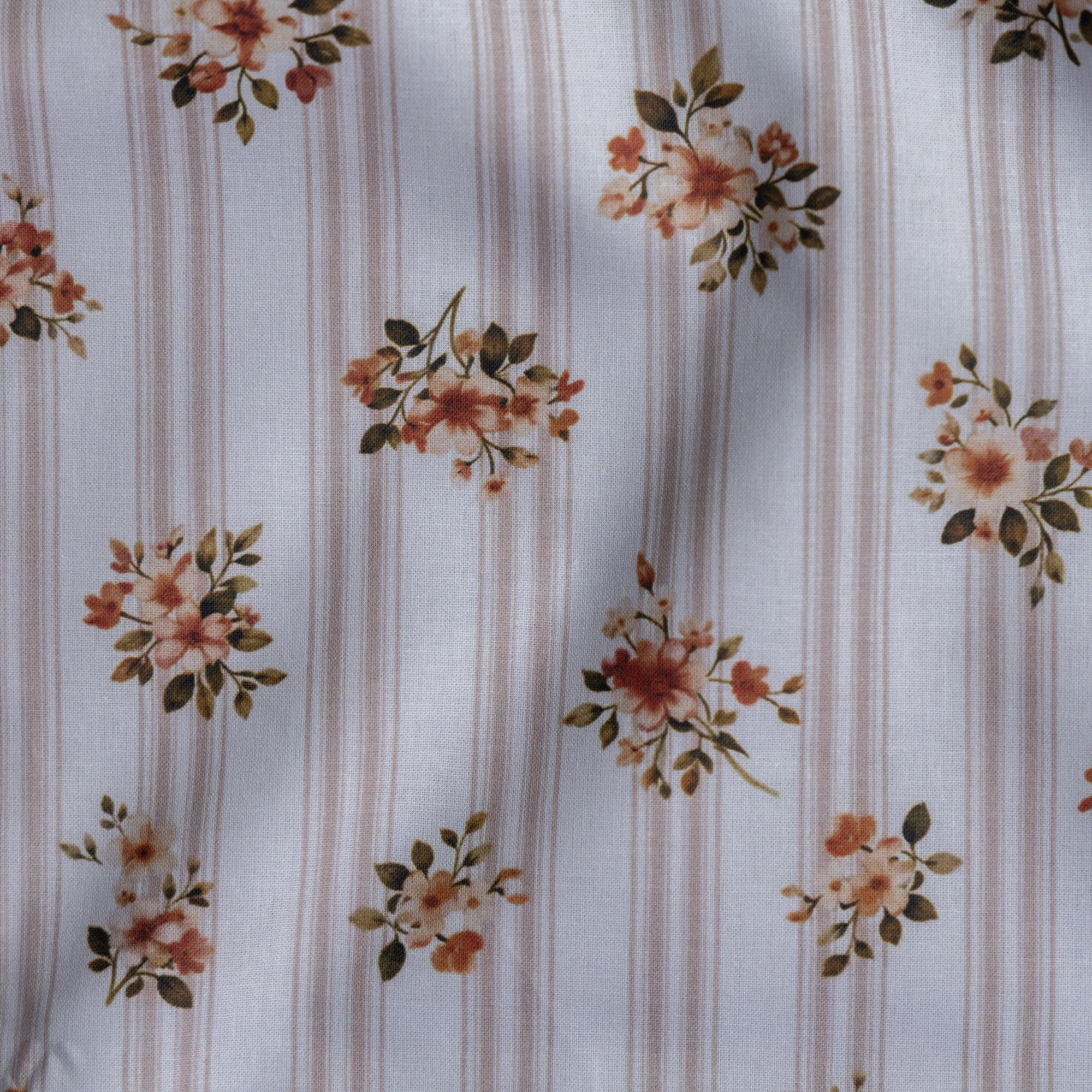 Katoen digitaal maritoinette offwhite/beige