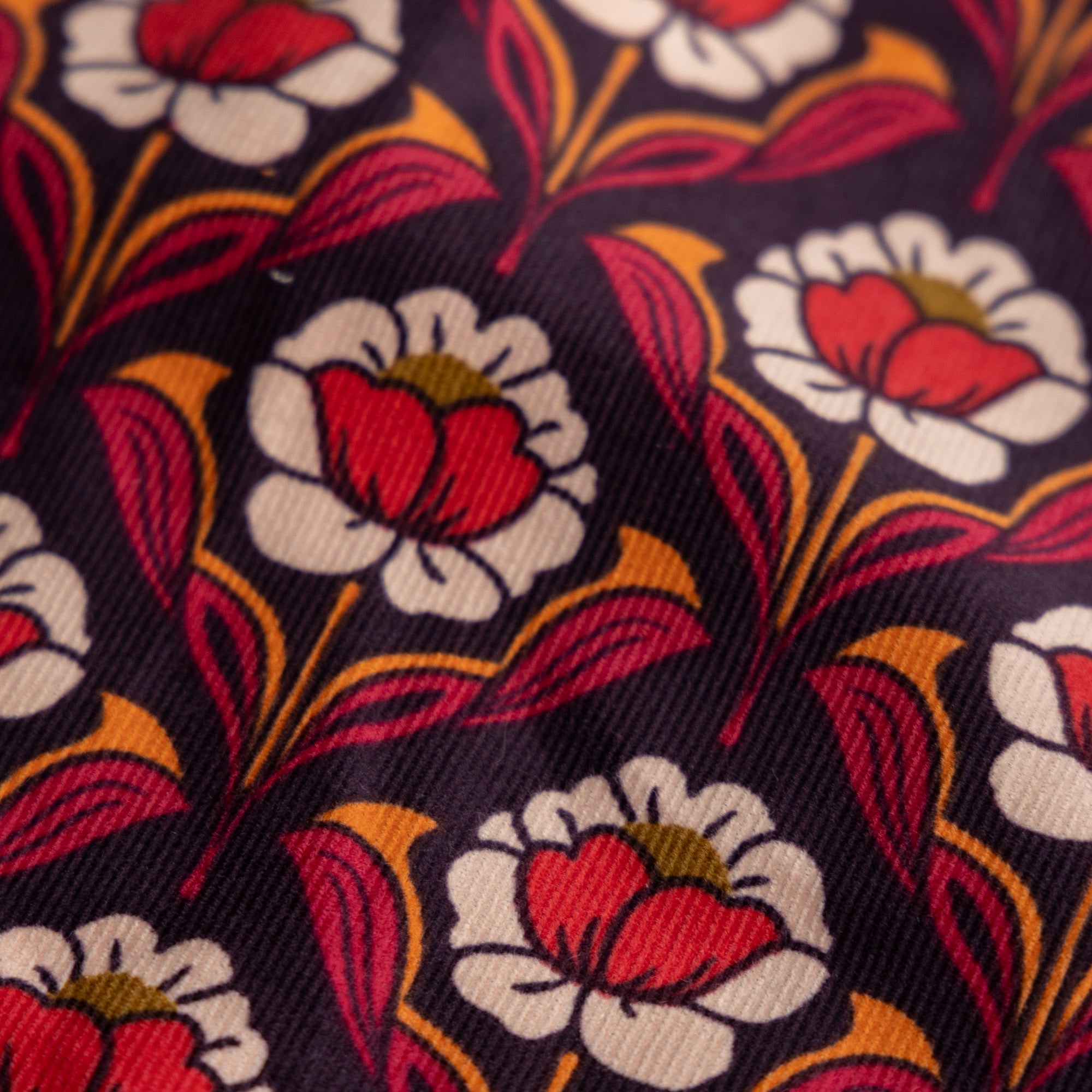 Babycord velour hoko donker aubergine