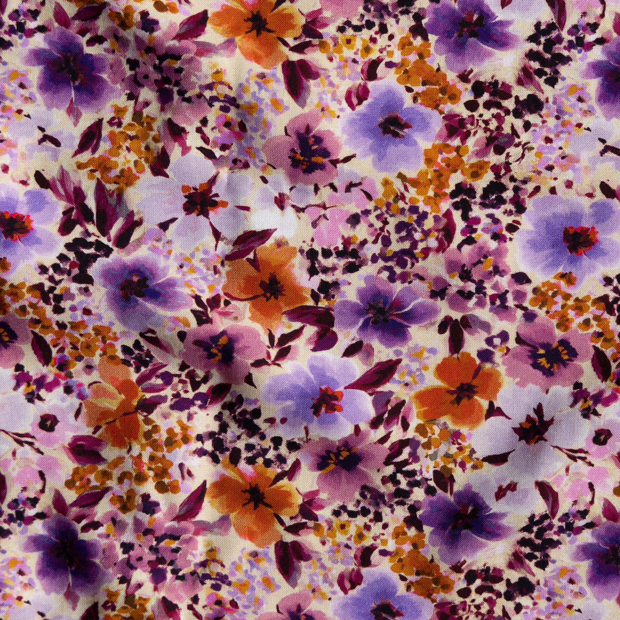 Viscose bloemen giada violet