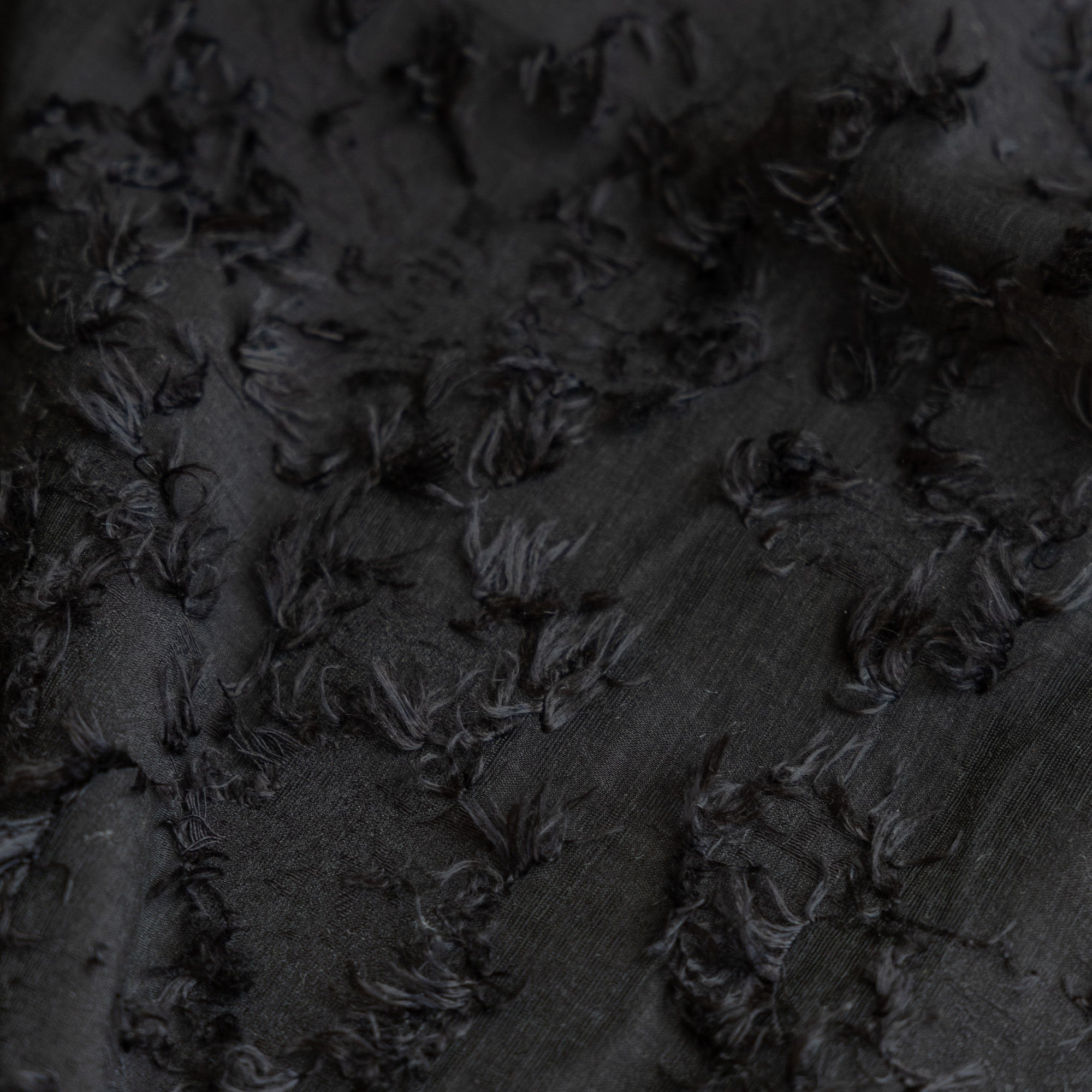 Lyocell ruffles zwart
