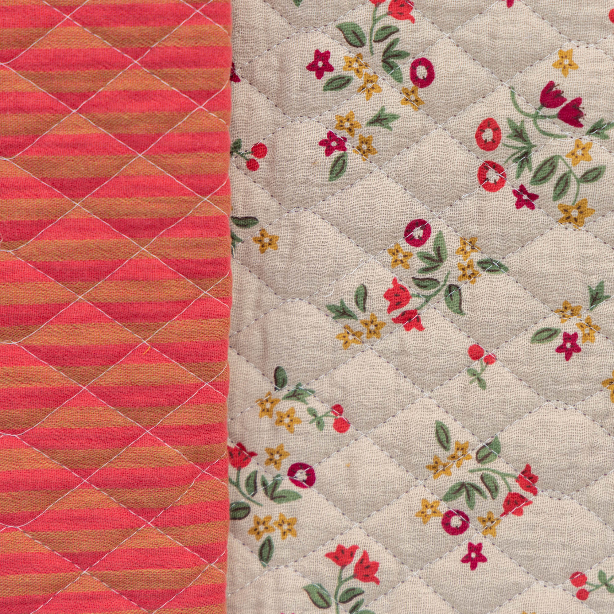Stepped double gauze zinela/strepen