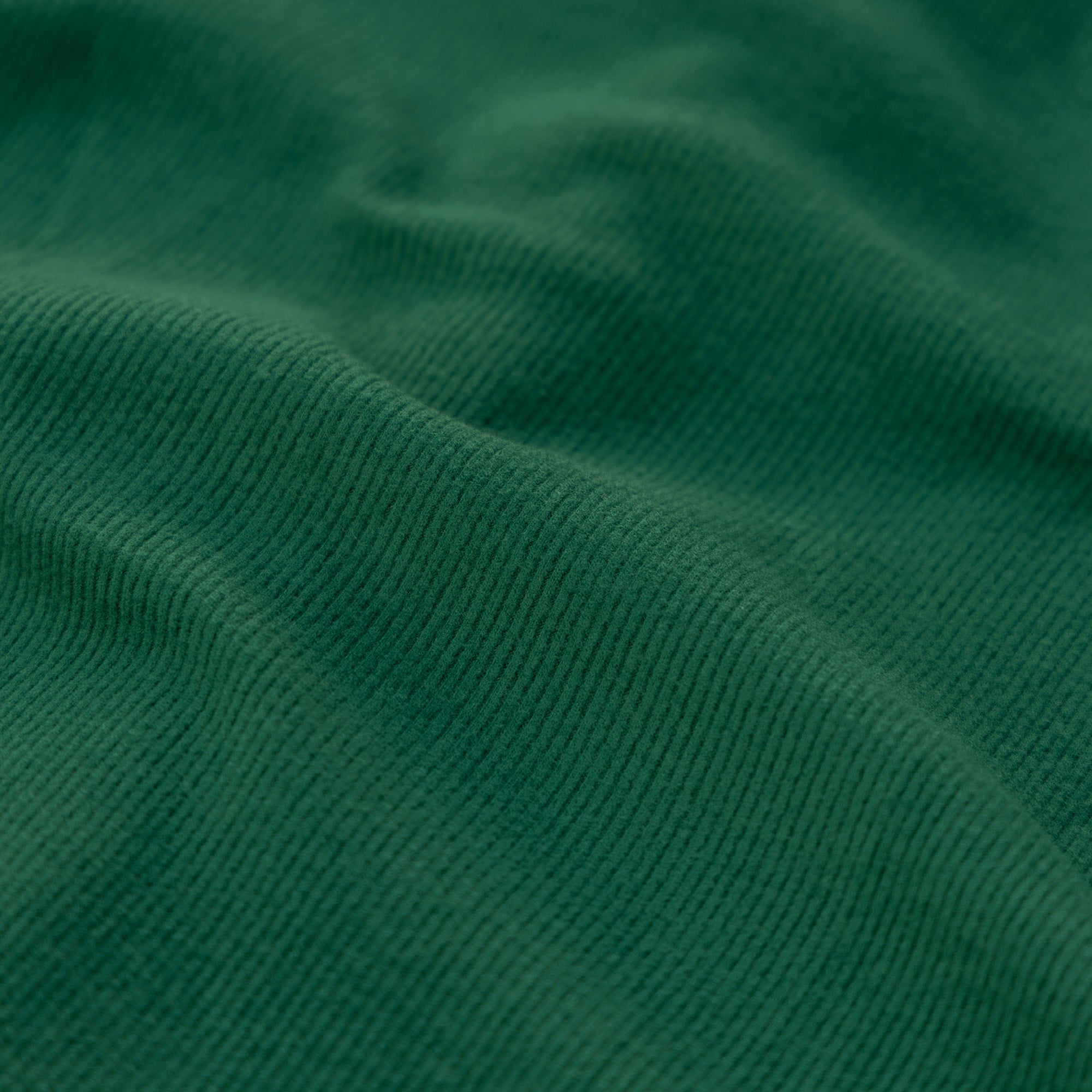 Double brushed viscose rib jersey donkergroen