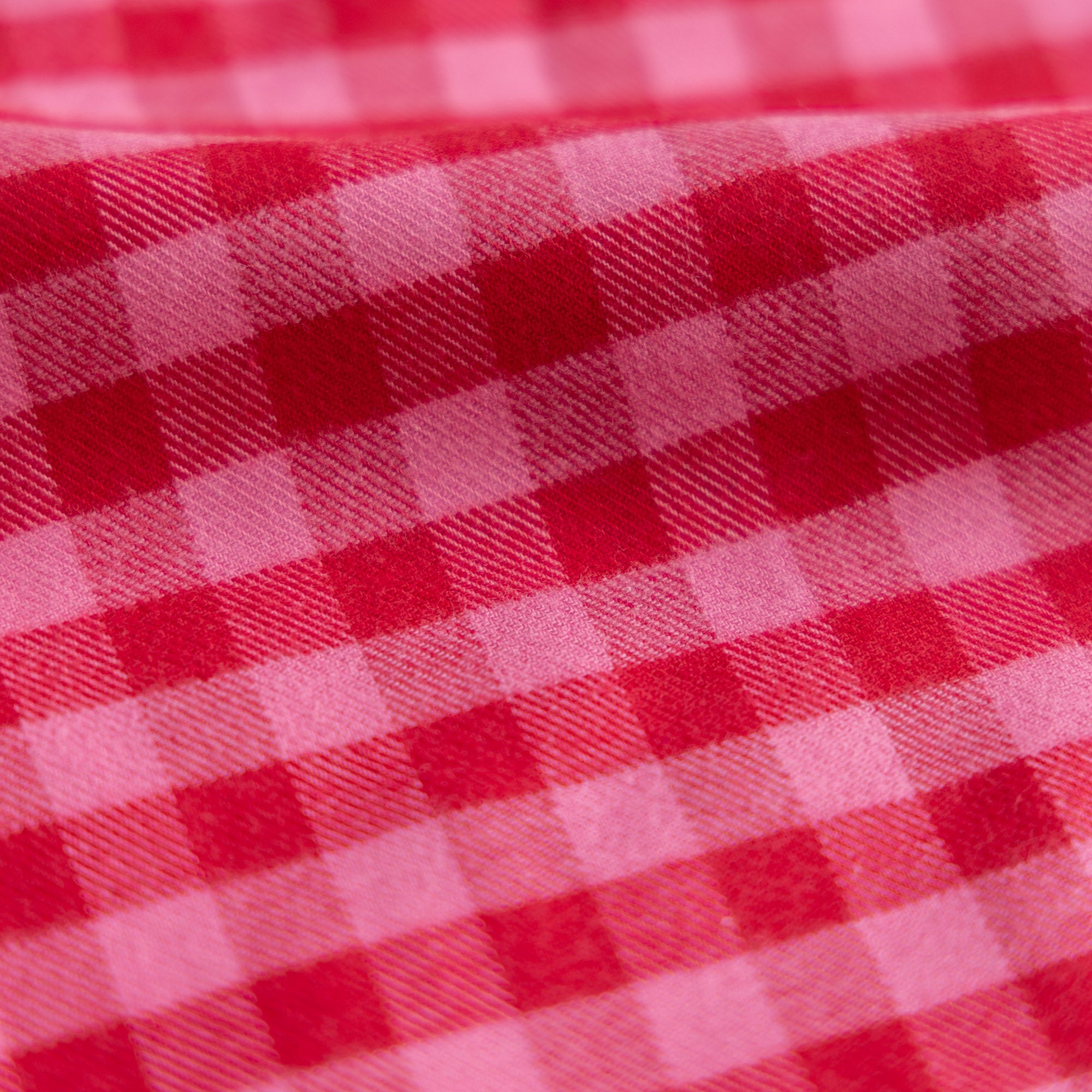 Flanel ruit bonbon/cerise